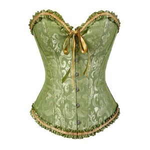 Green Halloween corset